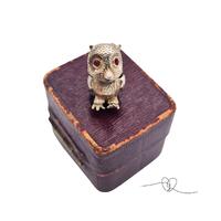 Vintage Silver Owl charm Bird charm Silver Charm Gift for Her Bracelet Gift Birthday Christmas Owl L