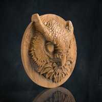 Owl Head 3D CNC Router Files, 3d stl file, vectric,aspire,easel, cnc cut files, 2.5d files Alligator