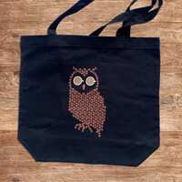 Coffee Bean Owl Eco Tote Bag &ndash; Organic Cotton