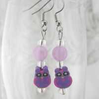 Clay Owl Earrings Assorted Colors
