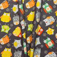 Fat Quarter | Colorful Owls Cotton Fabric