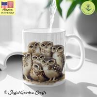 Adorable Owl Mug Cute Gift for Owl Lovers Cozy Aesthetic Coffee Mug with Owl Tea Cup For Collectors 