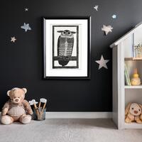 Horned Owl Print | 1915 Samuel Jessurun de Mesquita | Vintage Bird Illustration | Antique Wildlife A