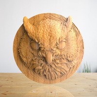 Owl Head - STL File For CNC Wood Carving, Cnc Router Files