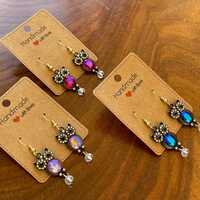 Sparkly Jewel Owl Earrings