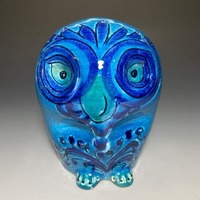 Vintage Italian Ceramic Owl Money Box Figurine, Designed by Aldo Londi For Bitossi