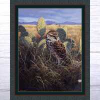 Burrowing Owl Quilt Panel - By John Seerey-Lester for MDG Fabrics - 36 x 45 - 100% Cotton - Ready to
