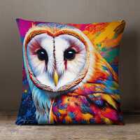 Barny the Barn Owl Art Cushion
