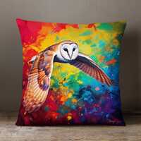 Gabriel the Barn Owl Art Cushion