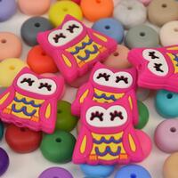 Owl Animal Focal Silicone Beads,Animal DIY Focus Pen Bead,Gifts Charms,Jewelry Accessories,Craft Sup