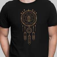 Dream Catcher Geometric T Shirt Nature Owl T-shirt Spiritual Dreamcatcher Unisex Shirt