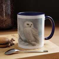 Snowy Owl Mug | Elegant Bird Design | Nature-Inspired Drinkware for Owl Lovers | Owl Gift | Bird Mug