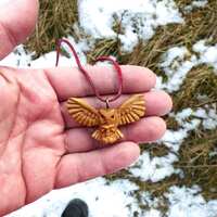 Child of the Night - Tiny Owl with Spread Wings &ndash; Unique Woodland Gift