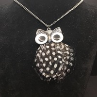Vintage Owl Pendant Necklace