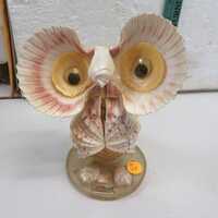 Adorable Owl Crafted from Seashells Collectible
