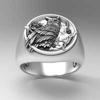 Owl Ring Sterling Silver, Wisdom Jewelry, Mystical Owl Pendant Ring, Boho Owl Gift, Unique Animal Ri