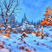 VERMONT SCENE- Snow Owl