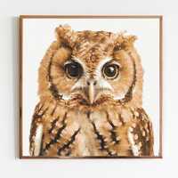 Tawny Owl Cross Stitch Sewing Embroidery Pattern Instant DMC Download Bird Farmyard Woodland Nursery
