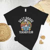 Silly Goose Teacher Club Wise Owl Glasses Rainbow Circle Tshirt, Tee, Sweatshirt, Hoodie, Crewneck f