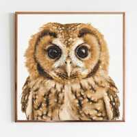 Tawny Owl Cross Stitch Sewing Embroidery Pattern Instant DMC Download Bird Farmyard Woodland Nursery