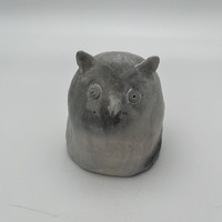 Handmade Ceramic Spirit Bird Owl Sculpture 6C