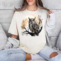 Retro Halloween Owl Sweatshirt: 90s Vintage Style