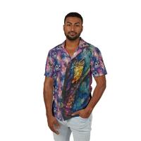 Men's Premium Hawaiian Shirt, Owl Print Shirt, Animal Lover Gift, Wise Old Owl, Mail Owl Shirt, 