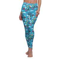 Owlcore Leggings, Owl Yoga Pants, Owl Pilates Leggings, Women's Running Tights, Owls on Branches