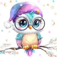 Winter Owl Clipart Bundle: Pastel Snowy Bird Art (Digital Download)