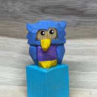 Luna hand carved owl