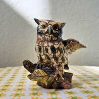 Vintage Homco Bisque Ceramic Owl Figurine