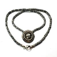 Vintage Ancient Athenian Owl Tetradrachm Coin 18CT Gold and Silver Necklace