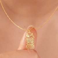 Sterling Silver Owl Necklace: Boho Spirit Animal Pendant