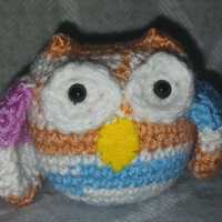 Premade ~ Crocheted amigurumi owl