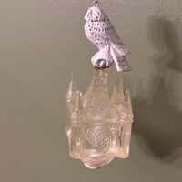 Vintage Pam Schifferl Winter White Owl Trinkle Light Cover Ornament Lover Antiques and Vintage