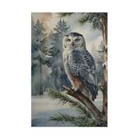 Snowy Owl Jigsaw Puzzle: Winter Forest Wildlife, Nature Art