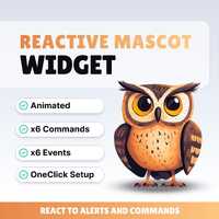 REACTIVE STREAM PET - Owl - Twitch Widget - Hd Files - Instant download - Setup with StreamElements 
