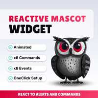 REACTIVE STREAM PET - Dark Owl - Twitch Widget - Hd Files - Instant download - Setup with StreamElem