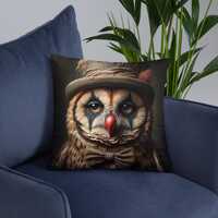 Accent Pillow - Owl - Melancholy Clownimals