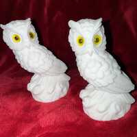 Alabaster Owls made in Italy