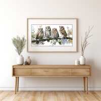 Owl Cross Stitch Pattern: Whispers of the Wise, Four Owls (PDF Pattern)
