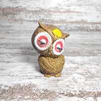 Vintage 1970s Owl Figurine: Retro Woodland Cottagecore Decor