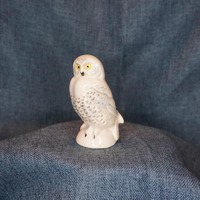 Vintage Goebel Ceramic Snowy Owl Figurine - West Germany Pottery Animal Collectible