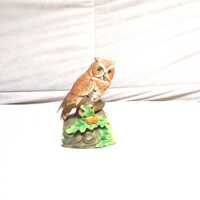 Vintage Musical Barn Owl Figurine 1980s Gorham Giftable