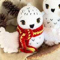 Harry-Potter-Crochet-Hedwig-Owl-PDF-Amigurumi-Pattern