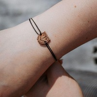 Wise Owl Wooden String Bracelet &ndash; Adjustable Owl Bead Bracelet &ndash; Handmade Nature Jewelry
