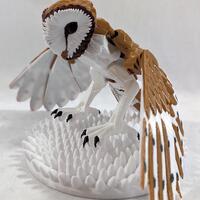 3D Printed Owl - Multicolor Articulated Barn Owl Model