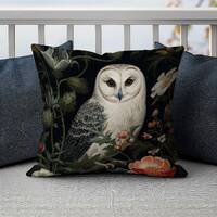 William Morris Owl Pillow, William Morris Inspired Cushion, Pillow Gifts for Women, Housewarming Gif