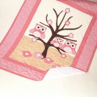 Owl Quilt,  Baby  Gift Ideas, Crib Bedding  Gift Guide, Organic Baby Blanket
