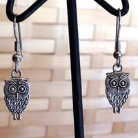 E80 Small Owl Earrings